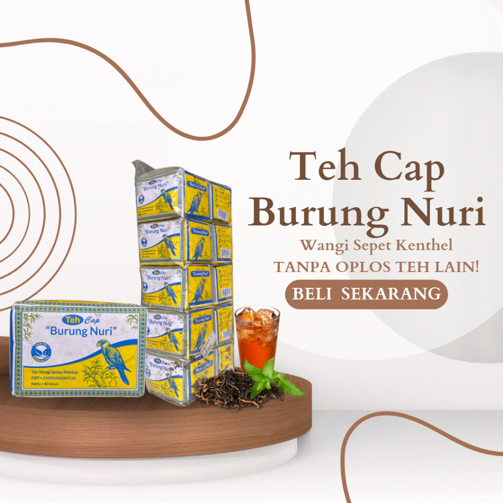 

Teh Cap Burung Nuri /Teh Solo Cita Rasa Lokal 1slop isi 10 /teh wedangan angkringan