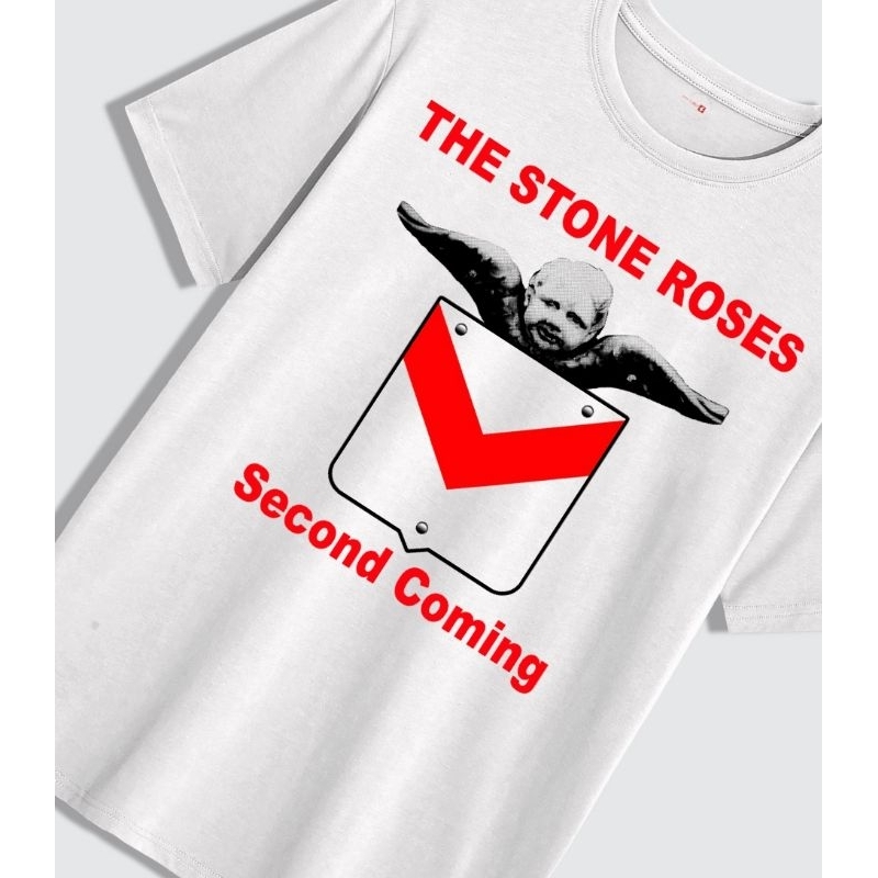 kaos band The stone Roses heavy weight cotton 16s built-up tanpa jahitan samping tag stitch supply