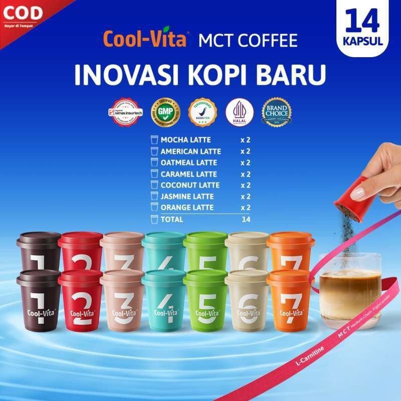 

Coolvita Big Box MCT Coffee Mix 14 Kapsul Inovasi Kopi Baru