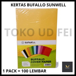 

(1 PACK = 100 LEMBAR) Kertas Bufallo kuning kunyit/ Kertas Buffallo Warna/ Kertas Warna/ Kertas Bufallo F4