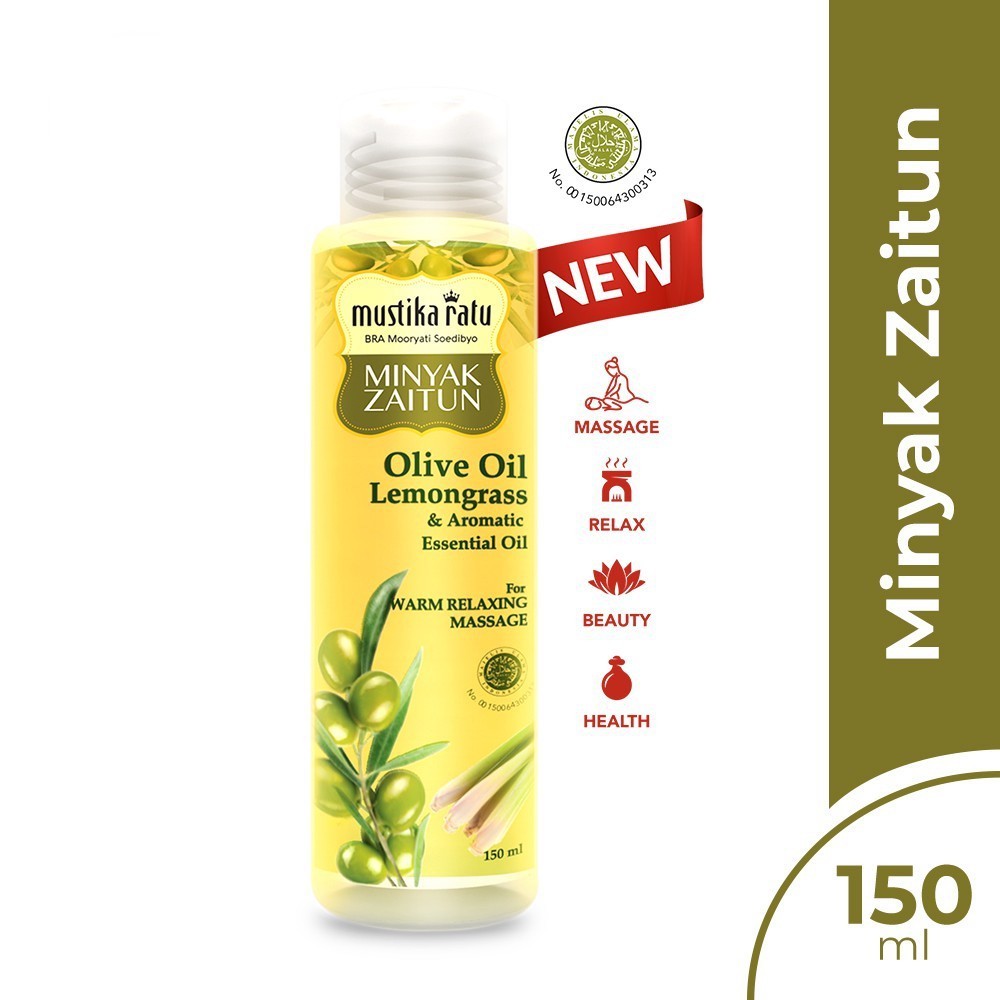 MUSTIKA RATU MINYAK ZAITUN OLIVE OIL LEMONGRASS 150ML