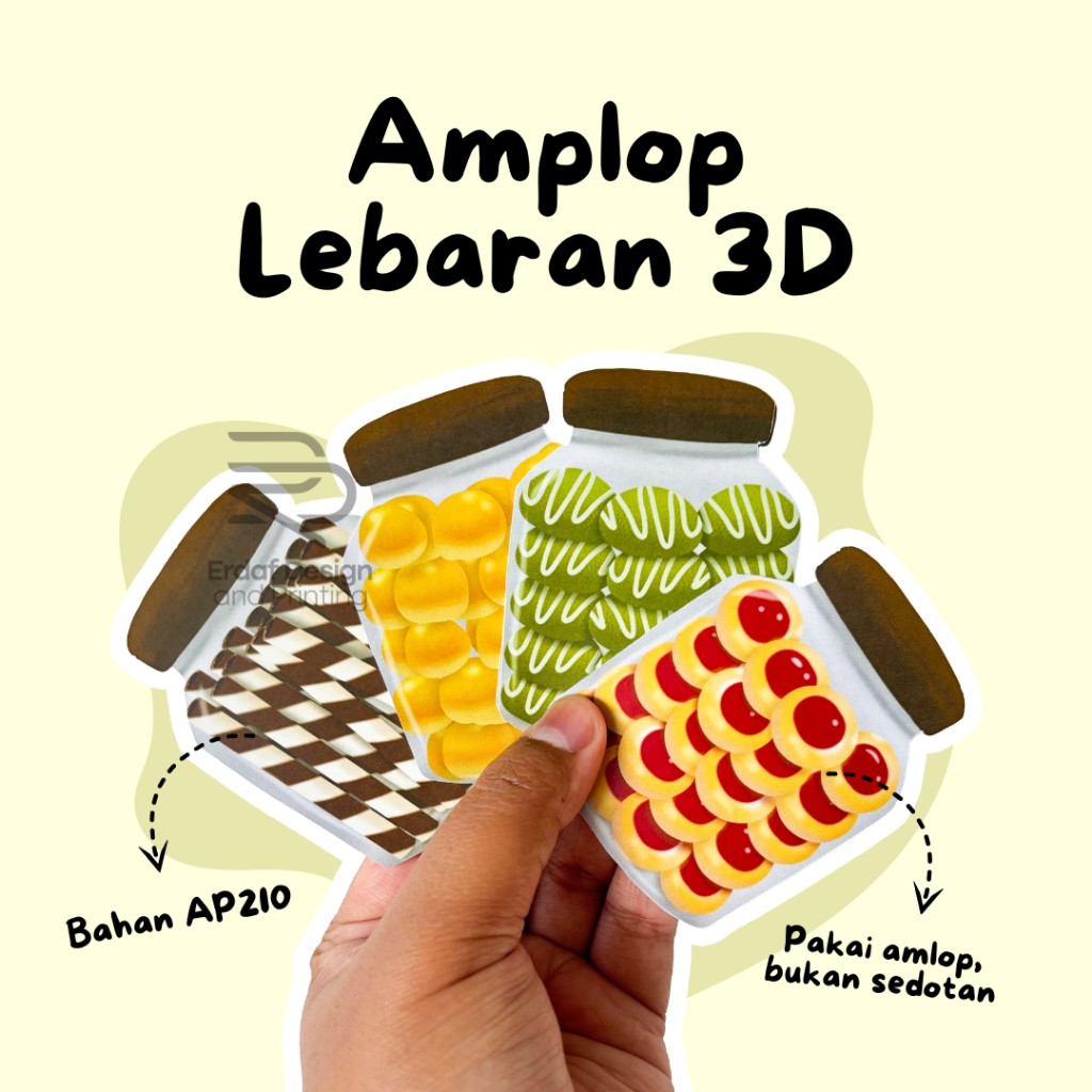 

(Isi 10 pcs GRATIS PLASTIK) Amplop Lebaran 3D - Amplop Lebaran Unik Lucu -Amplop Lebaran Karakter 3D