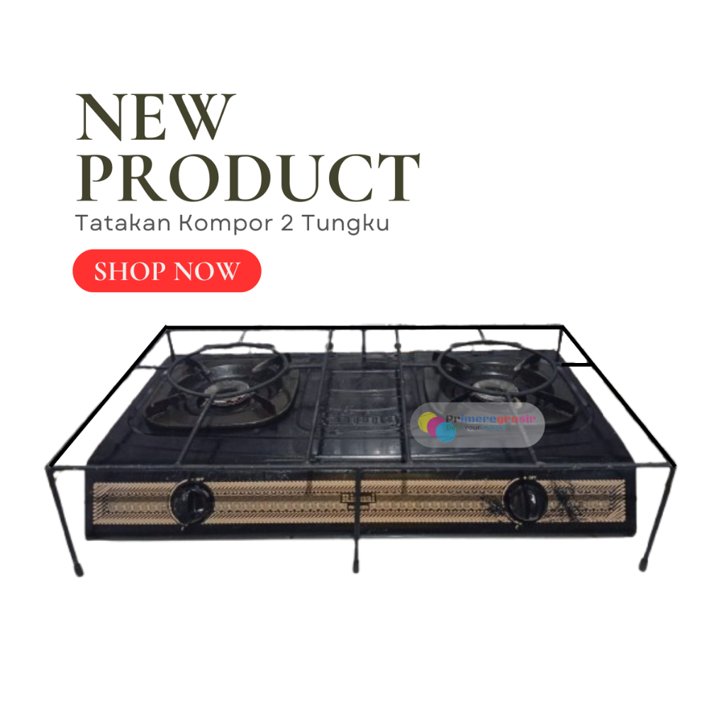 Tatakan Kompor Gas Rinnai 2 Tungku / Tangkringan Besi Kompor Gas