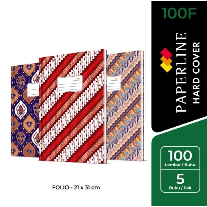 

Buku Folio Hard Cover PAPERLINE Isi 100 Lembar