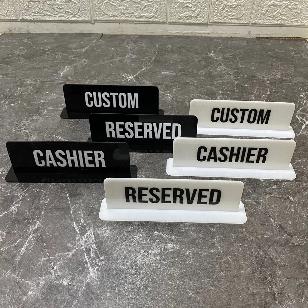 

Papan Akrilik reserved model T