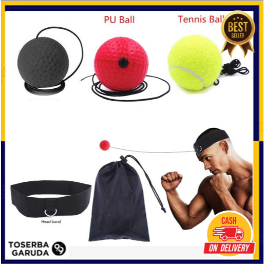 Jusenda Punching Reflex Ball Samsak Tinju Boxing Speed Training 3 PCS alat tinju boxing 1 set
