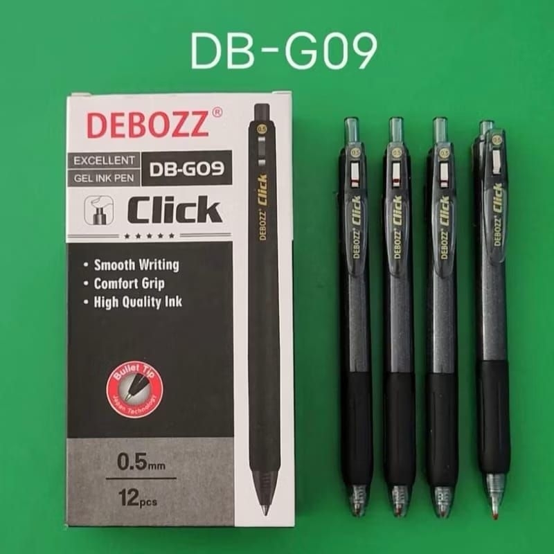 

[1 LUSIN] Bolpen Gel Debozz DB-G09 0.5mm Click