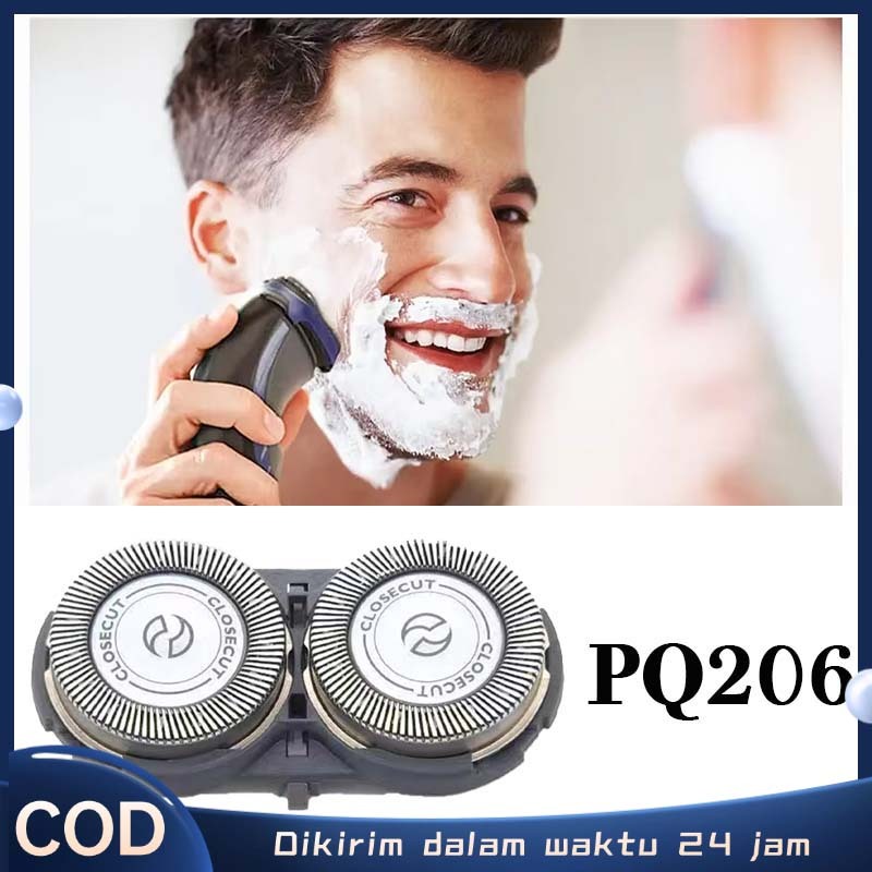 Philips Mata Pisau Shaver PQ206 2Pcs Kepala Shaver Cocok Refill Mata Pisau Philips