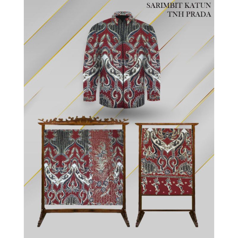 Bahan Batik Tulis Sarimbit Katun Tanahan Prada Full Tulis Manual Batik Tulis couple