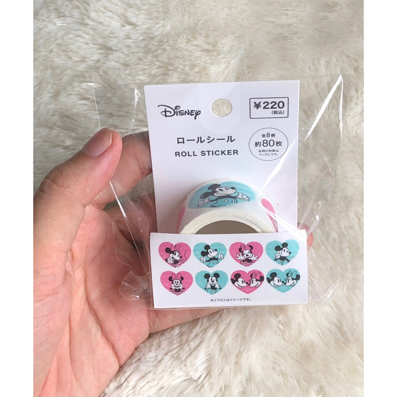 

roll sticker mickey and minnie mouse original japan