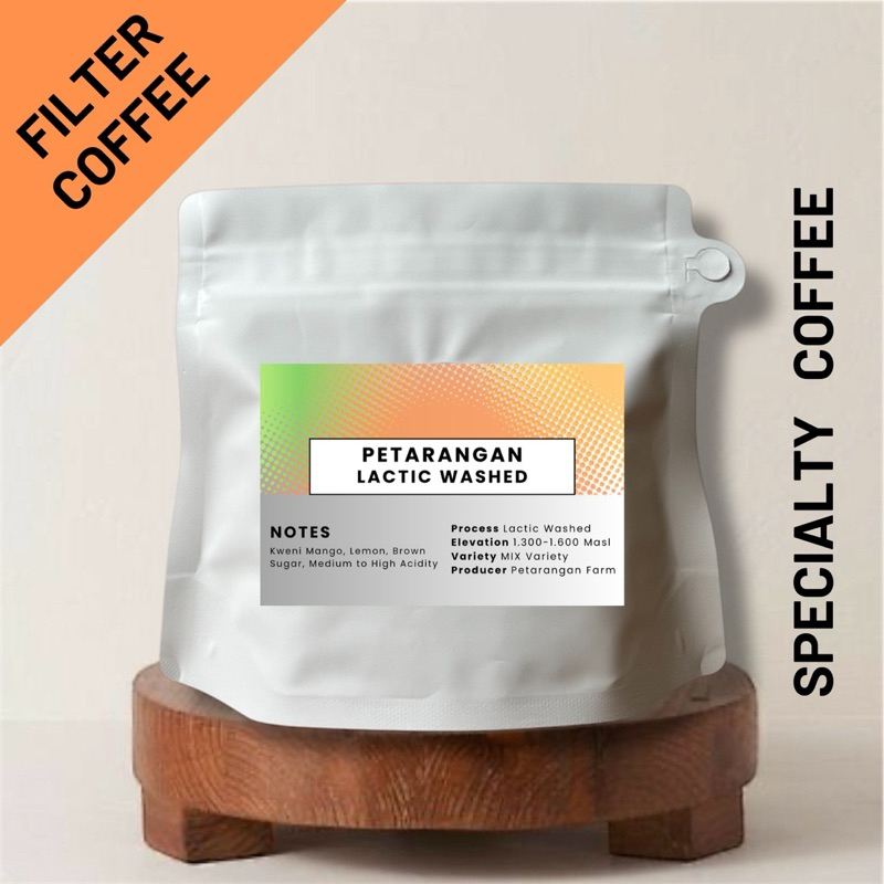 

Kopi Arabika Petarangan Central Java Lactic Washed Single Origin Specialty Coffee Arabica Beans Manggo Fruit
