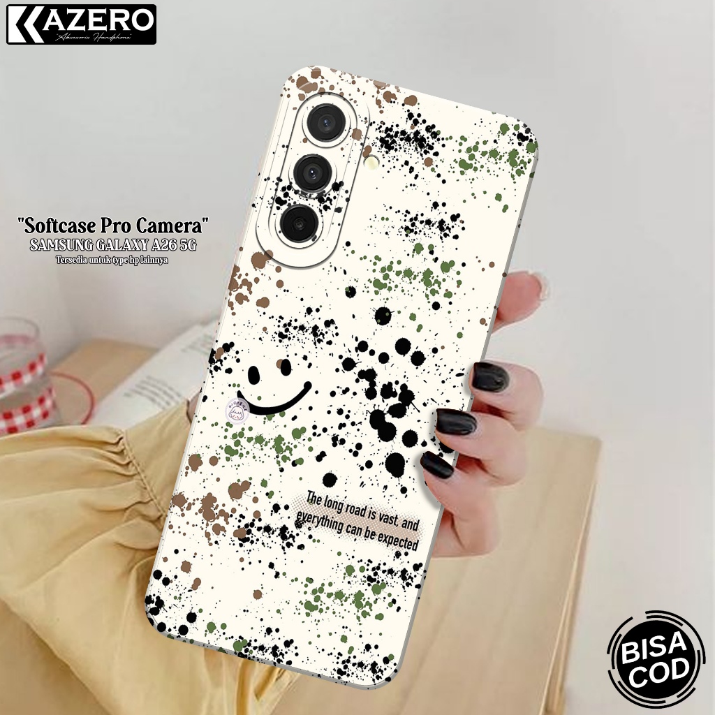 KAZERO Case Pro Camera Samsung Galaxy A26 5G Fashion Case Aesthetic Silikon Tpu Softcase Samsung Gal
