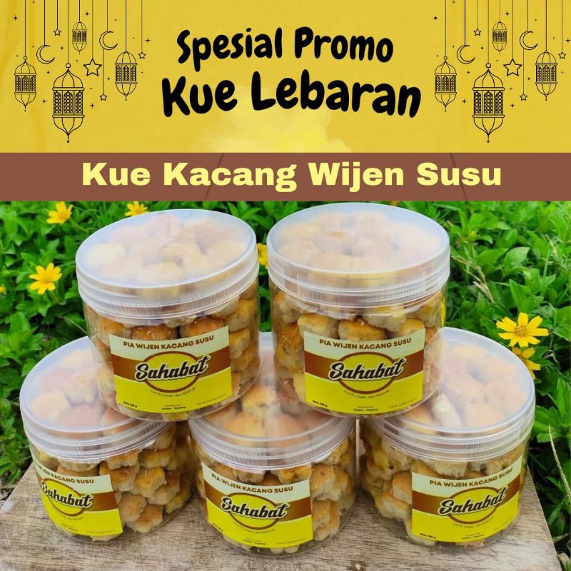 

Kue Kacang Mini Kemasan Toples-Hampres Lebaran Murah Cantik