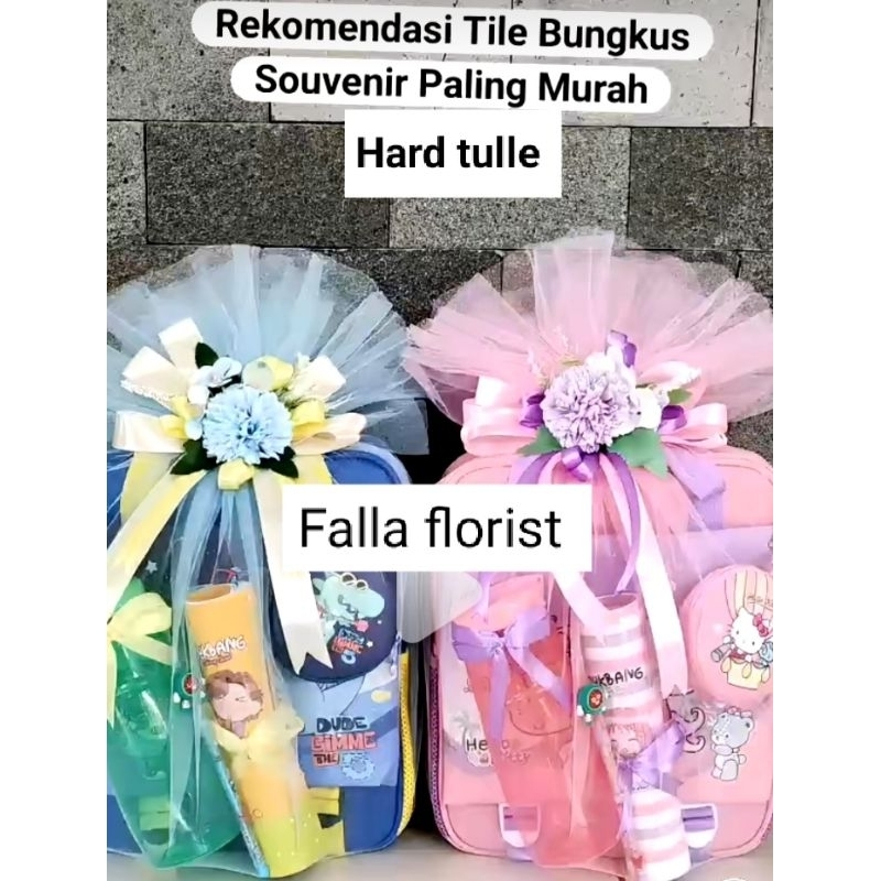 Kain tulle kaku sedang ( PER METER )/hard tulle/ kain tile hampers/ seserahan pernikahan DIY