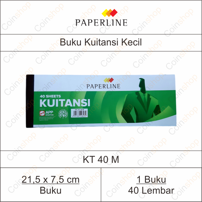

Paperline KT 40 M Buku Kwitansi Kuitansi Kecil 40 Lembar Per Buku