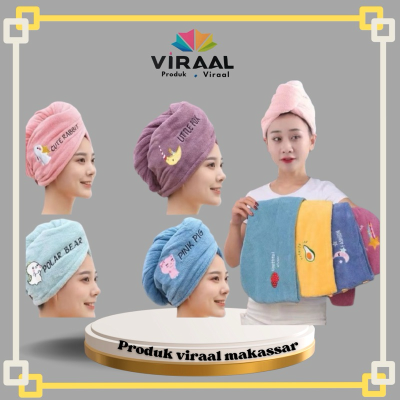 Makassar produk viral-handuk keramas-handuk keramas dewasa-handuk kepala-handuk rambut-handuk lembut