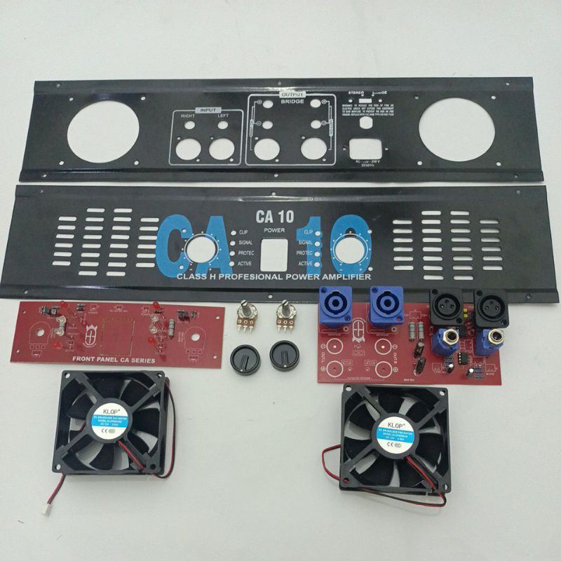 set plat ca 10 + panel LED depan ca 10 + input balance ca 10 + potensio + kenop