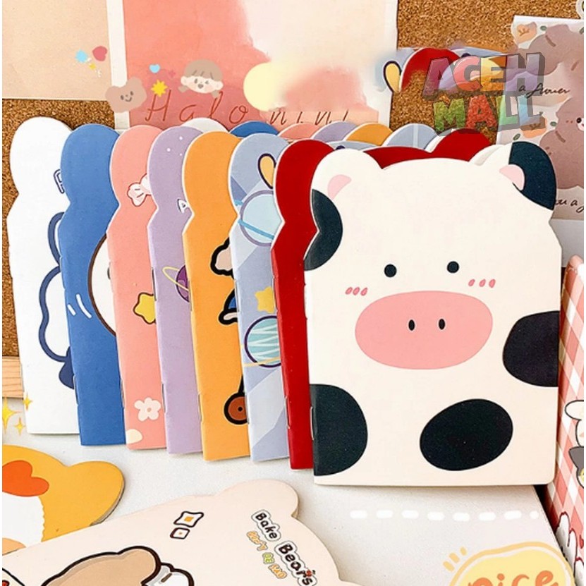 

Buku Tulis Note Memo Kecil Mini Motif Karakter Kartun Berkuping