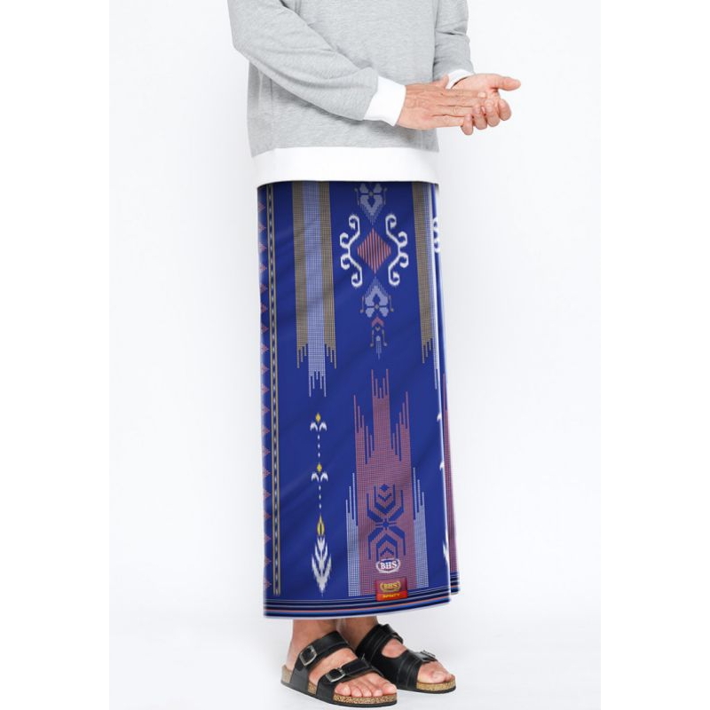 Sarung BHS Infinity motif PKD biru
