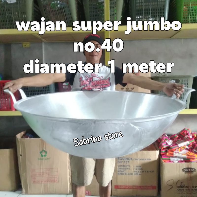Wajan Kuali Kancah Penggorengan Super Jumbo No 36-40  Wajan Anti Lengket Bahan Tebal