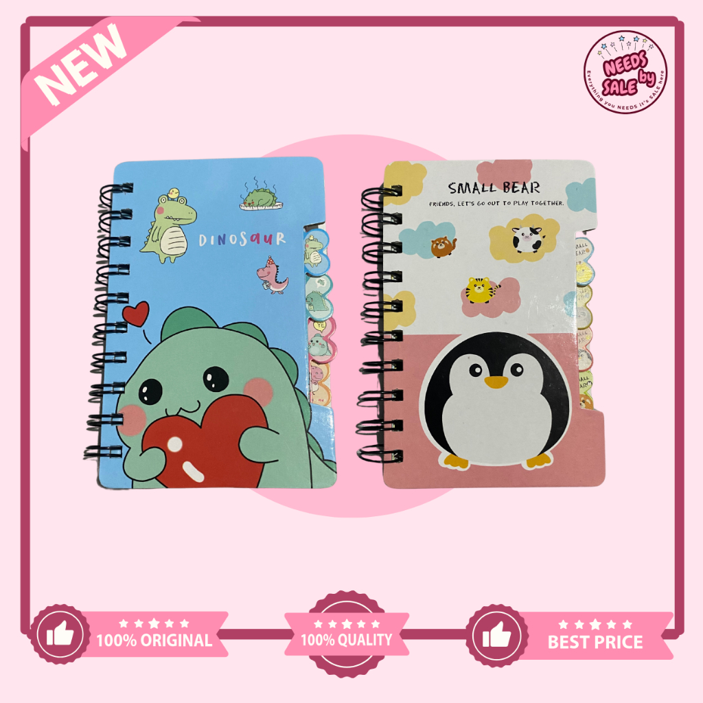 

Notebook Small - Dinosaur atau Pinguin - Notes / Pocket Book NEW