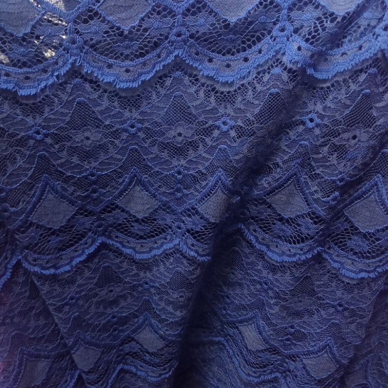 Kain Semi Prada - Kain Brokat Semi Prada Motif Bunga Import - Kain Rajut Brokat - Kain Katun Brokat 