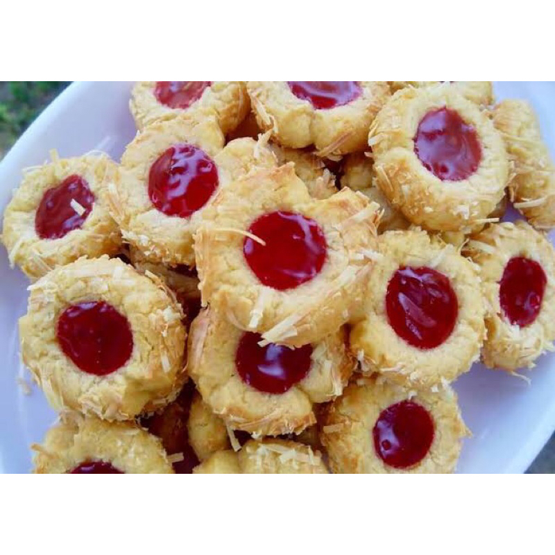 

KUE KERING/COOKIES LEBARAN/KUE LEBARAN THUMBPRINT STOBERRY/THUMBPRINT COKLAT/BETTER COOKIES/SEMPRIT SUSU/SEMPRIT KOPI/KACANG WIJEN/PUTRI SALJU