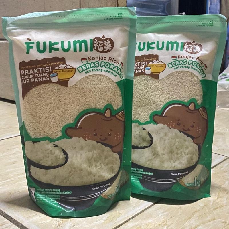 

FUKUMI Beras Porang 1 Pouch & 1 Box Sachet - Shirataki / Konjac Rice