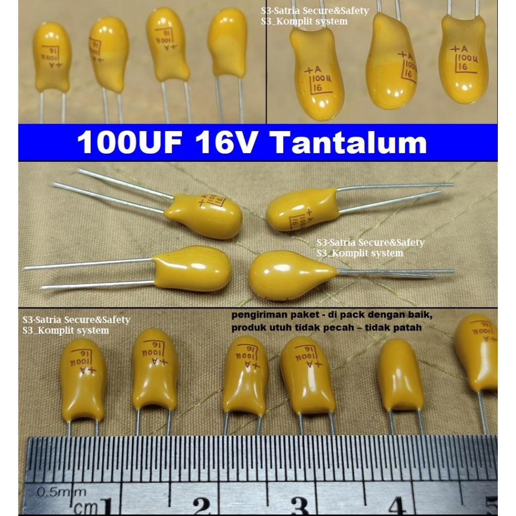 100uF 16V Tantalum Capacitor 100uf/16v  .100 U100 Kapasitor 100/16v 100uf/16v 100/16 0,22uF 16 V vol