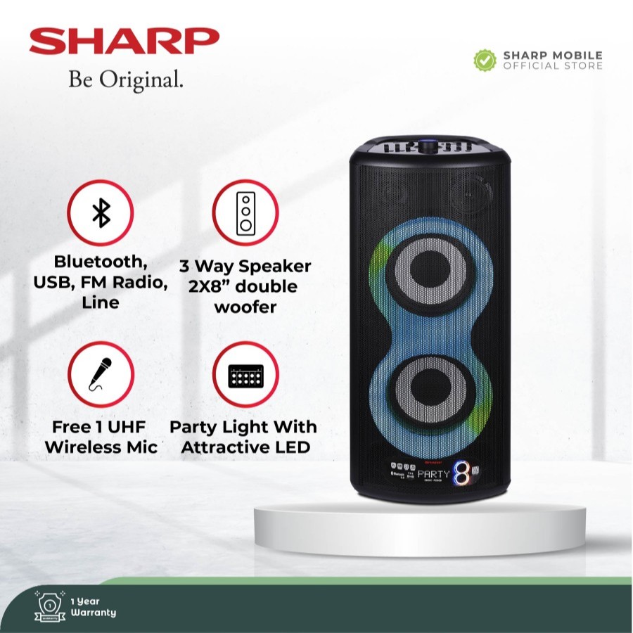 SHARP CBOX-PS8CB SPEAKER PORTABLE