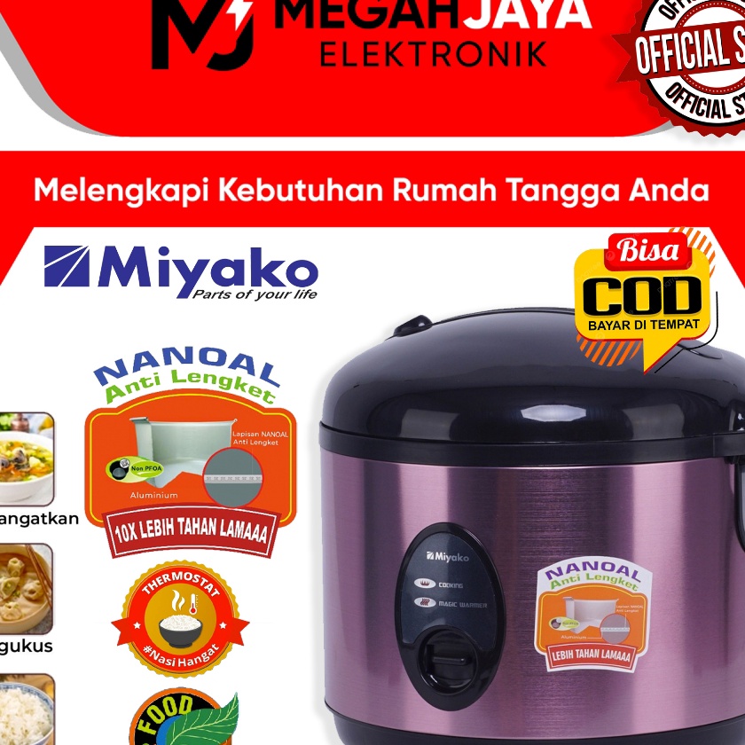 FG2 COD  RICE COOKER  MAGIC COM MIYAKO MCM5 SBC ANTI LENGKET NANOAL  MCM 5 SBC 18 LITER