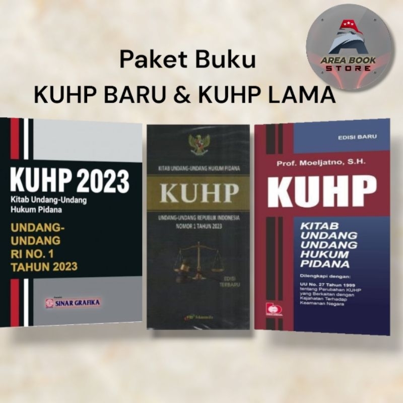 PAKET BUKU KUHP BARU ( KUHP 2023 ) DAN KUHP LAMA