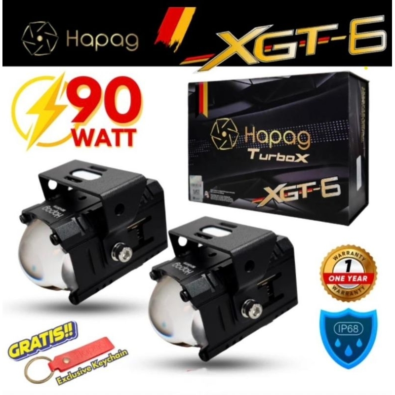 HAPAG MINI LASER TURBOX TURBO X XGT6 LAMPU TAMBAHAN LAMPU TEMBAK