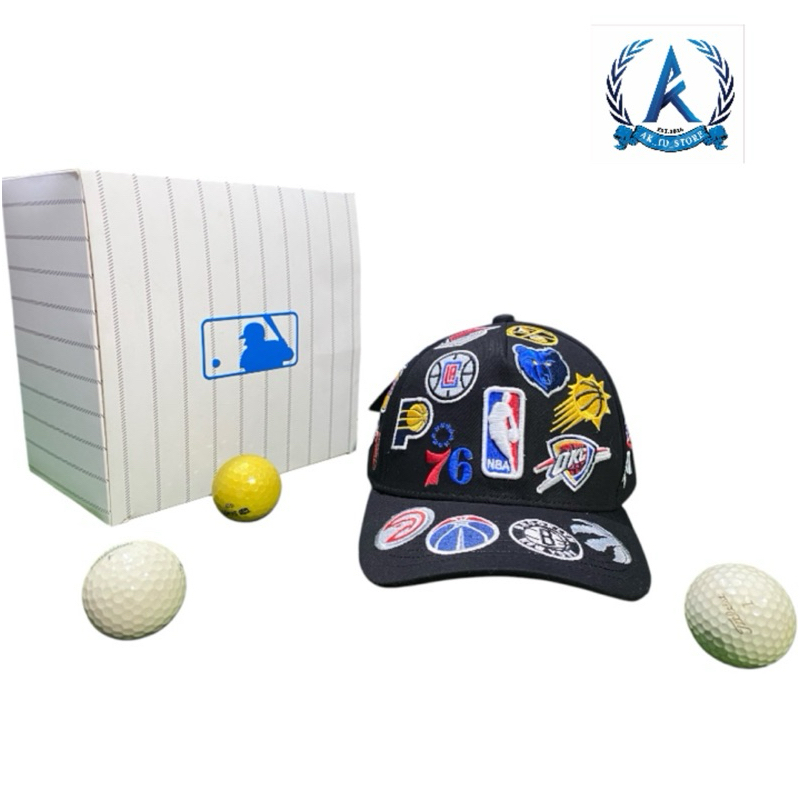 Topi SnapBack BaseBall Logo NBA FullBordir Fuji WarnaBahan Hitam Katun Tag MLB/NewEra Premium Unisex