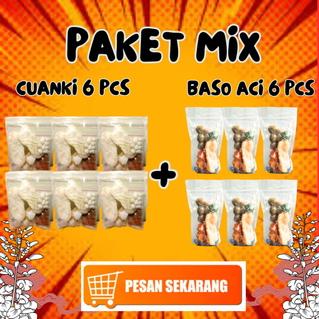 

Paket Cuanki 6pcs + Baso Aci 6pcs| Makanan Siap | paket mix