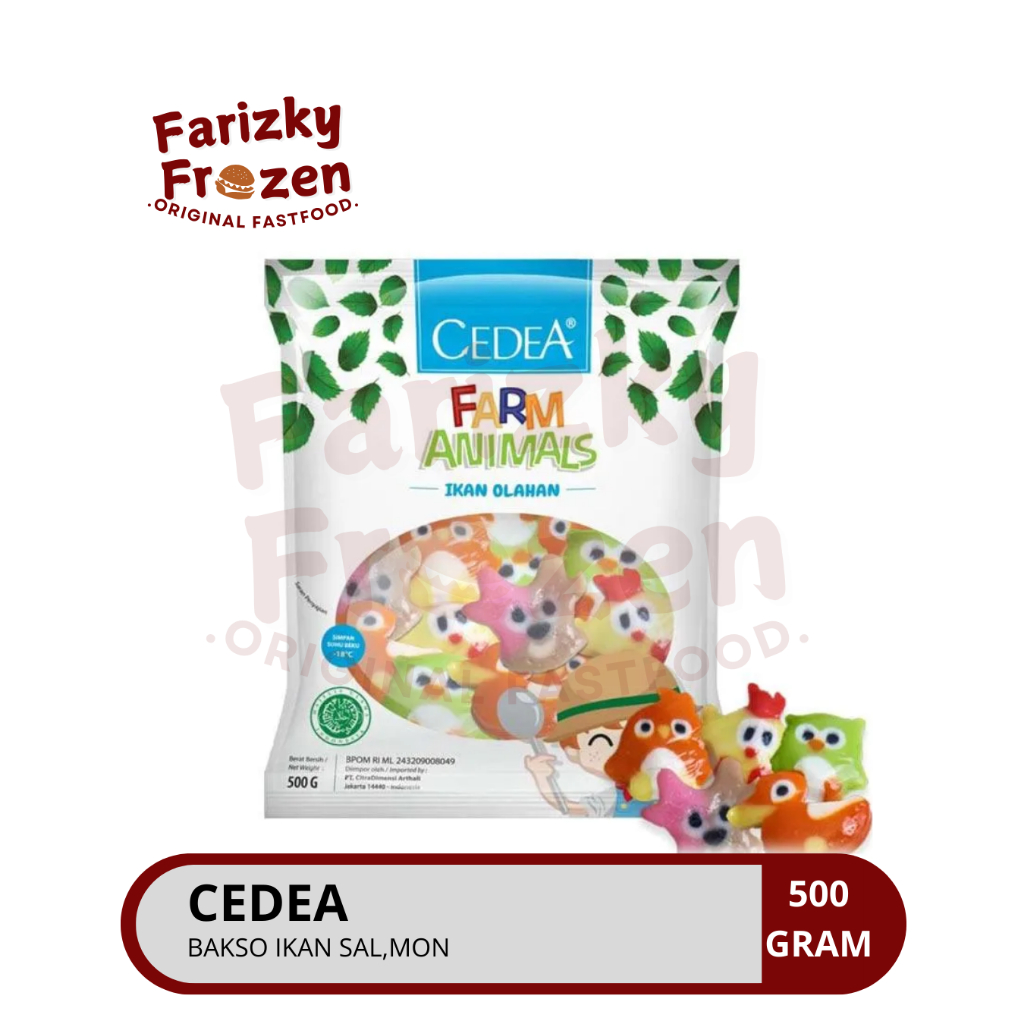 

Cedea Farm Animal 500gr / Olahan Ikan Bentuk Hewan Kartun