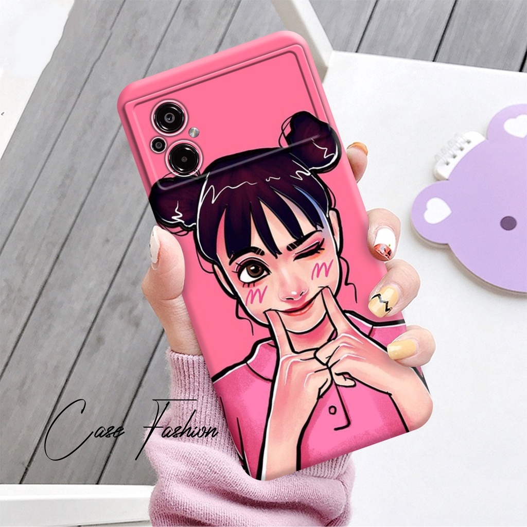 Case Untuk Xiaomi Poco M5 Fashion Motif Girl Cute Case Hardcase Softcase 2D 3D Premium Casing & Cove