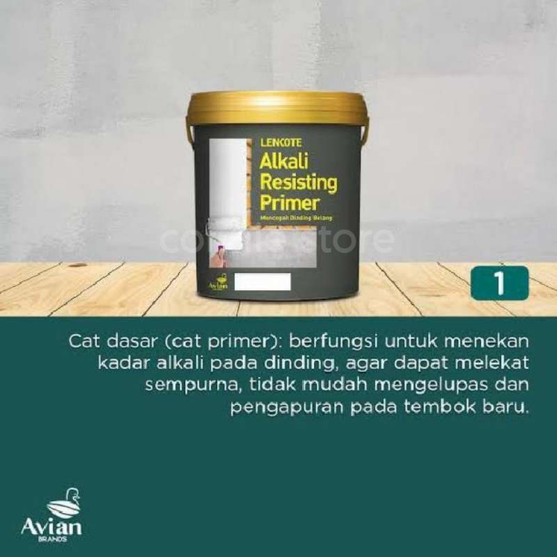 Cat dasar tembok Lenkote 20Liter Alkali resisting Primer cat dasar dinding tembok 20 liter