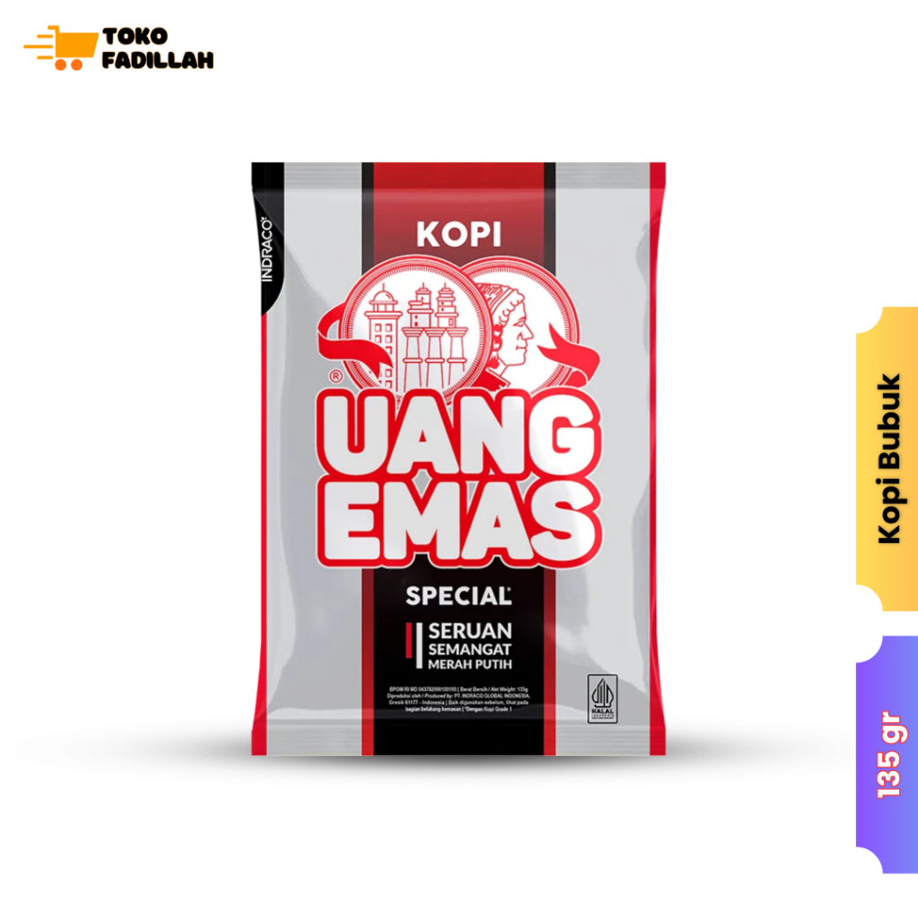 

Kopi Uang Emas Special 135 gr - Kopi Bubuk Murni