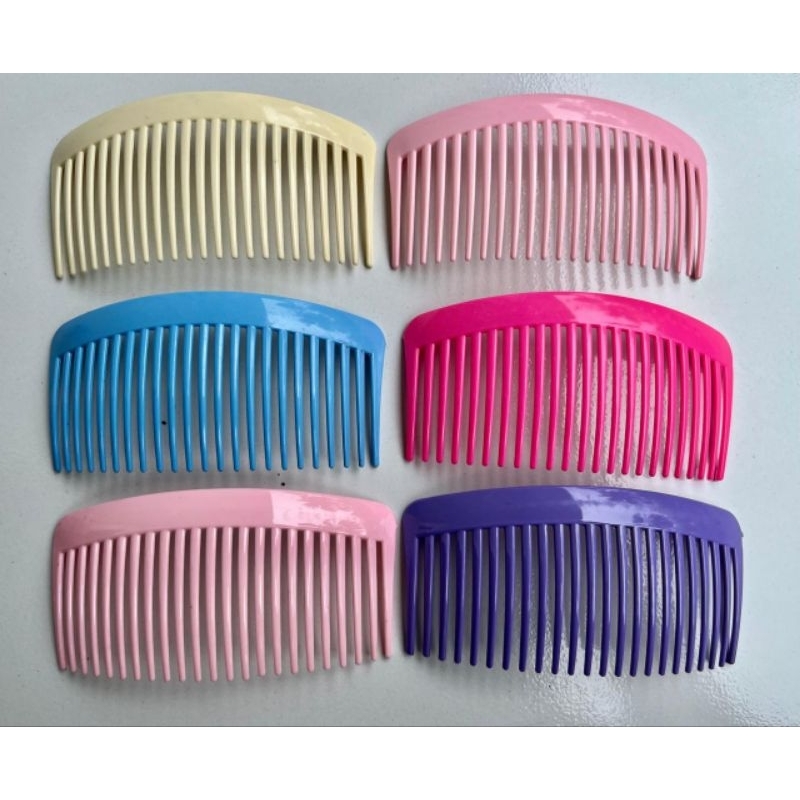 Sirkam rambut polos isi 12 pcs sirkam warna