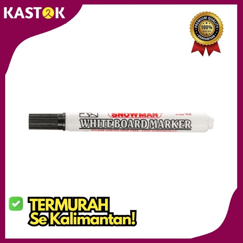 

Spidol Papan Tulis Snowman Boardmarker ABG 12 Hitam Termurah Bisa Isi Ulang