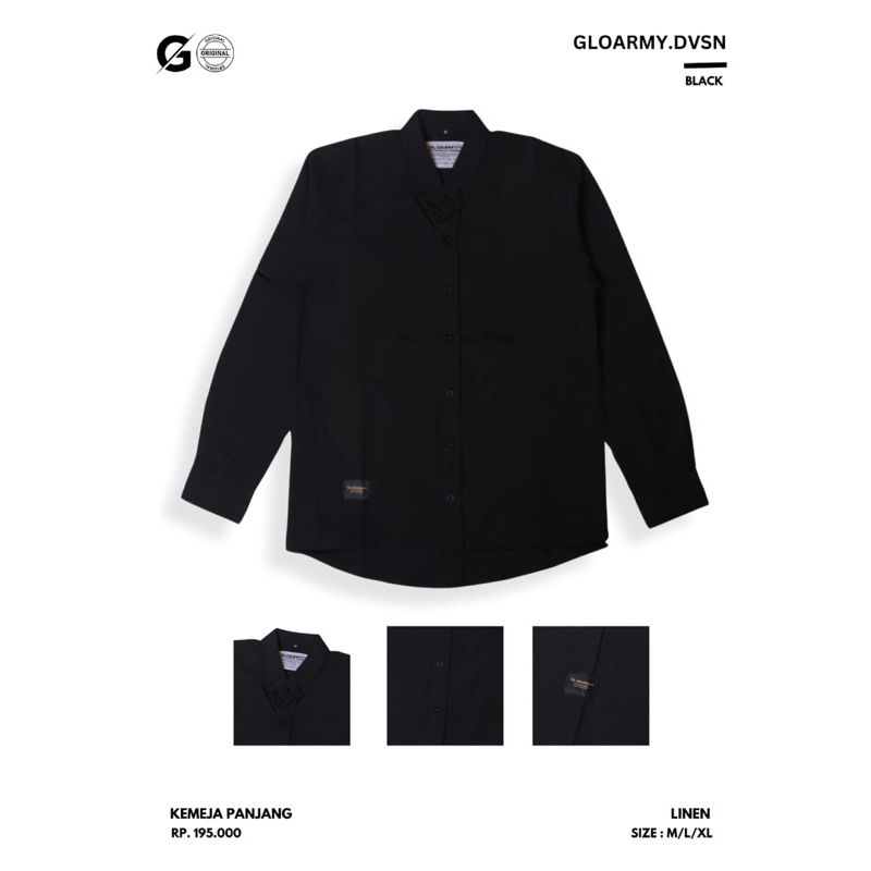 KEMEJA PANJANG LINEN GLOARMY ORGINAL