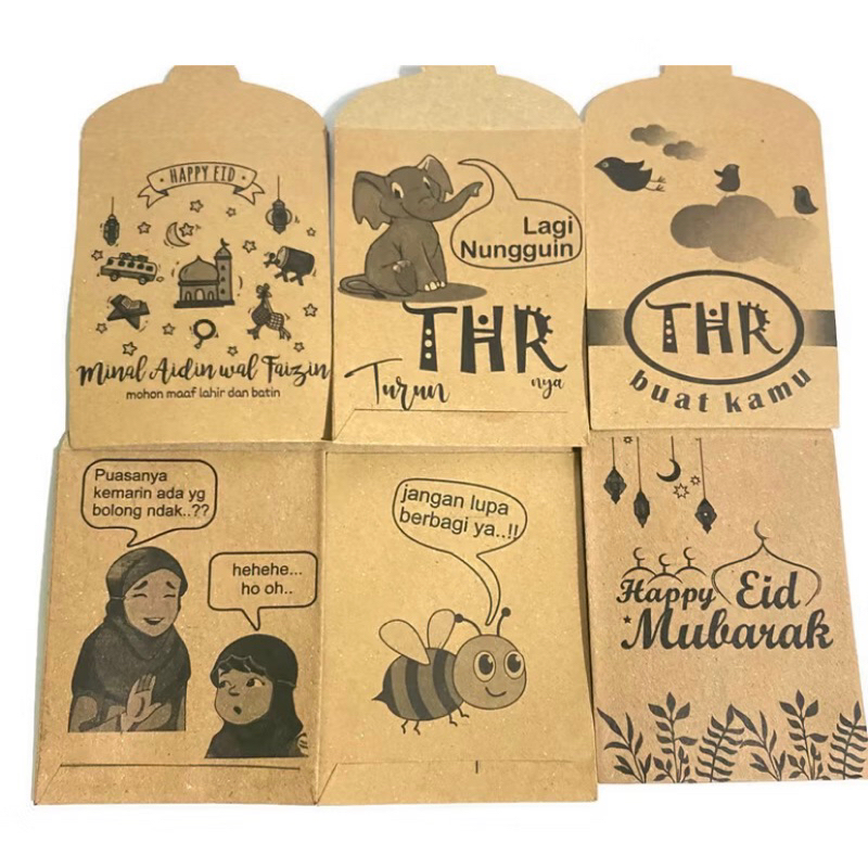 

Amplop lebaran kertas cokelat amplop rustik isi 10pcs