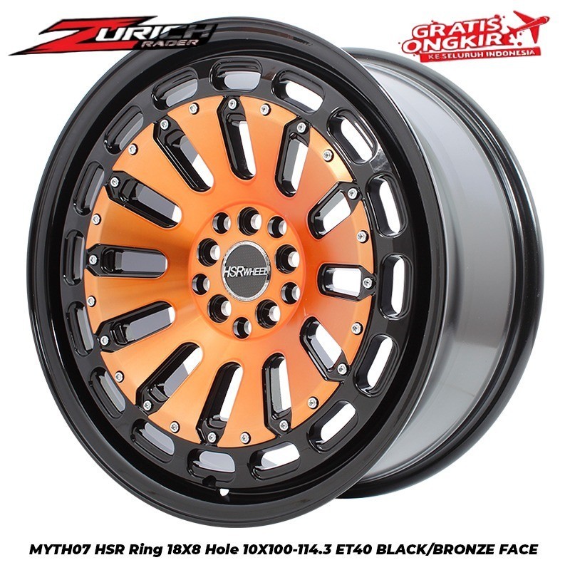 Velg Mobil Ring 18 Hsr Myth07 Pcd 5x100 5x114,3 Untuk Zenix Xpander Crv Hrv Civic Subaru Terios Rush