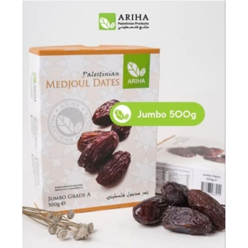 

Kurma Medjool Ariha JUMBO 500gr ASLI PALESTINA Medjoul Medjol