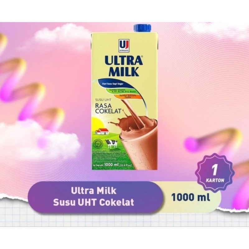 

Susu Ultra Coklat 1 liter Ultra Milk Chocolate 1000ml 1 Dus isi 12 pc