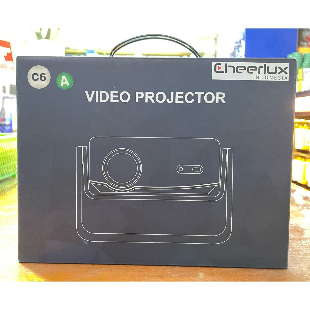 Proyektor Cheerlux C6B Android Wifi Support Screen Mirroring 3200 Lumens 1080P | Proyektor Cheerlux 