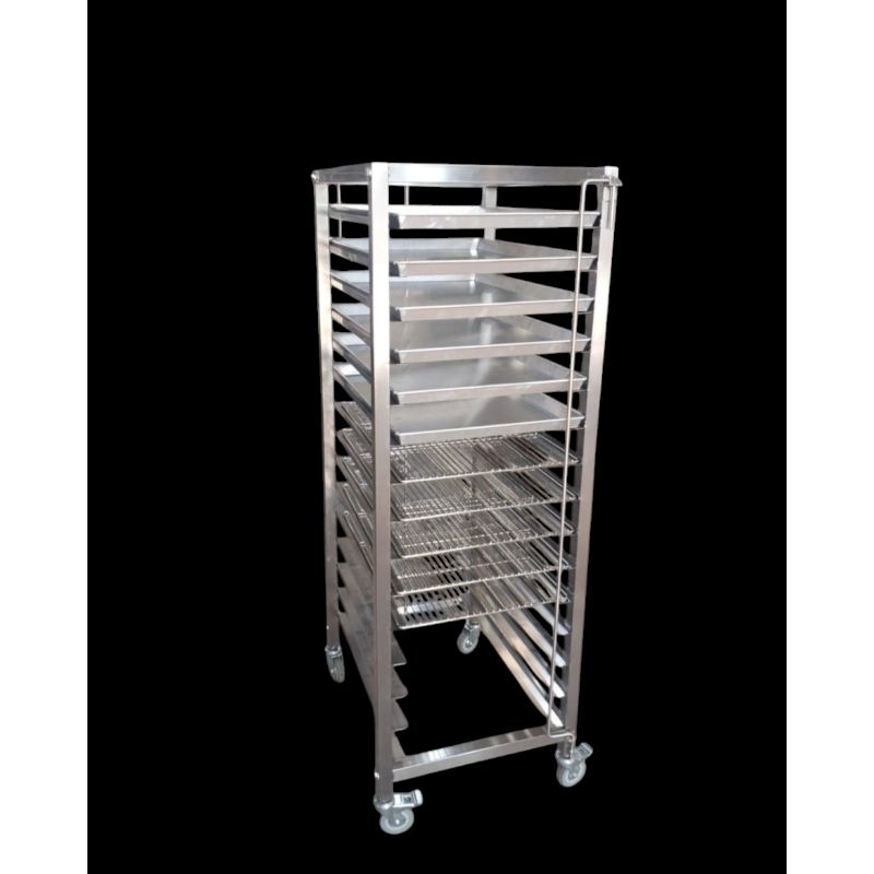 troly rak loyang stainless steel UK loyang 40x60cm