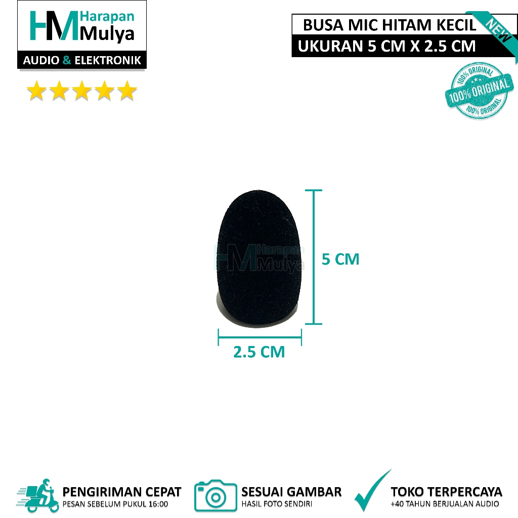 Busa Mic Kecil / Spon Penutup Pelindung Kepala Mik Microphone Mikforon