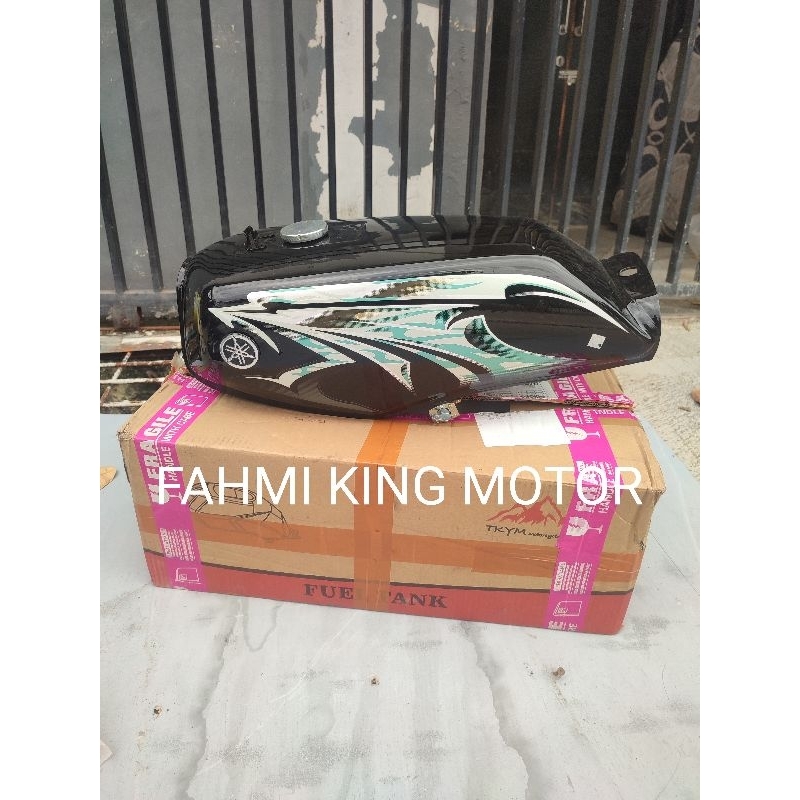 TANGKI TENGKI RX KING HITAM STRIPING HIJAU 2006 DRAGON GRES BARU KOMPLIT MERK TAKAYAMA